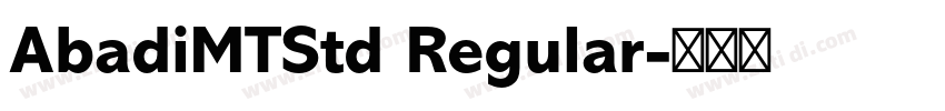 AbadiMTStd Regular字体转换